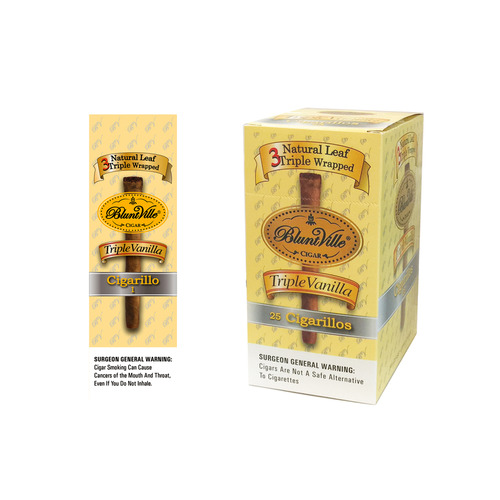 Bluntville Triple Vanilla 99c Cigars 25ct 1 buy Bluntville Triple Vanilla Cigarillos