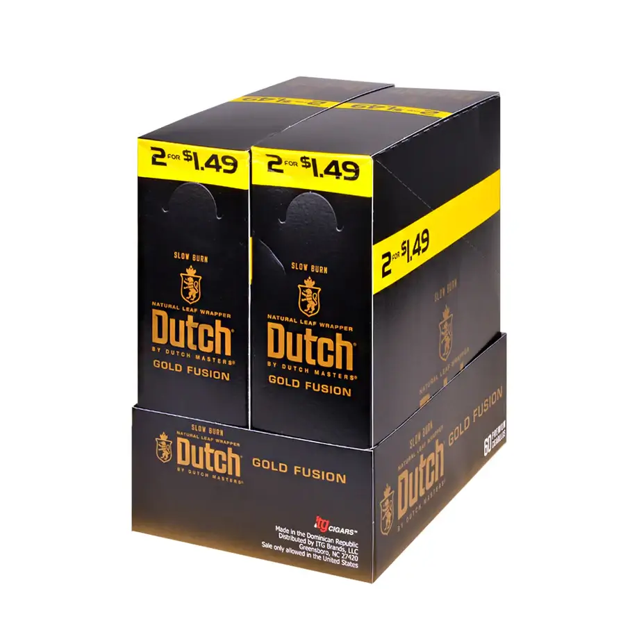 Dutch Masters Foil Fresh Gold Fusion Cigarillos 30 Packs of 2 1 Buy Dutch Masters Cigars Australia -Gold fusion