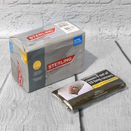 Sterling Finest Rolling Tobacco - 5x30g pouch 1 buy Sterling tobacco 30g